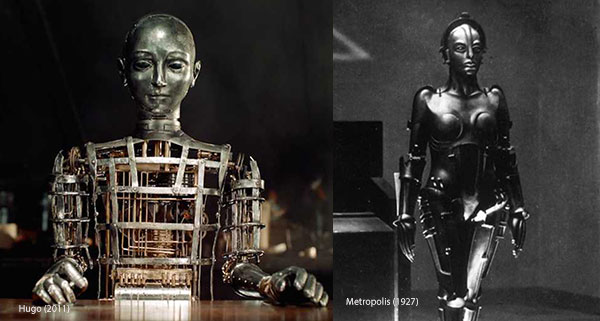 Robots bearing a resemblance to *Metropolis*