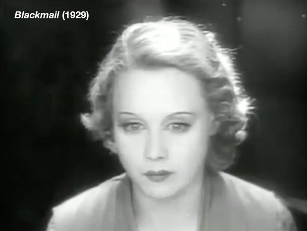 Anny Ondra in Alfred Hitchcock's *Blackmail* (1929)