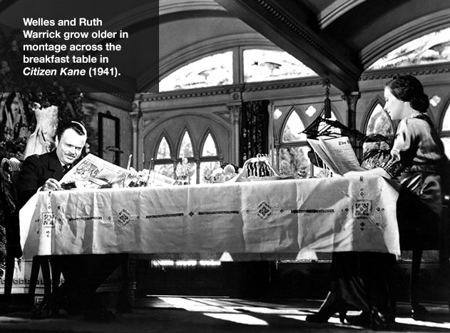 Orson Welles and Ruth Warrick in *Citizen Kane*