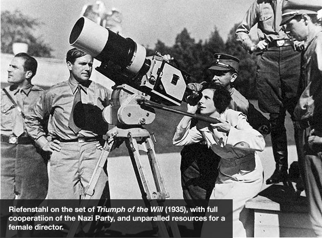 Riefenstahl directing *Triumph of the Will*