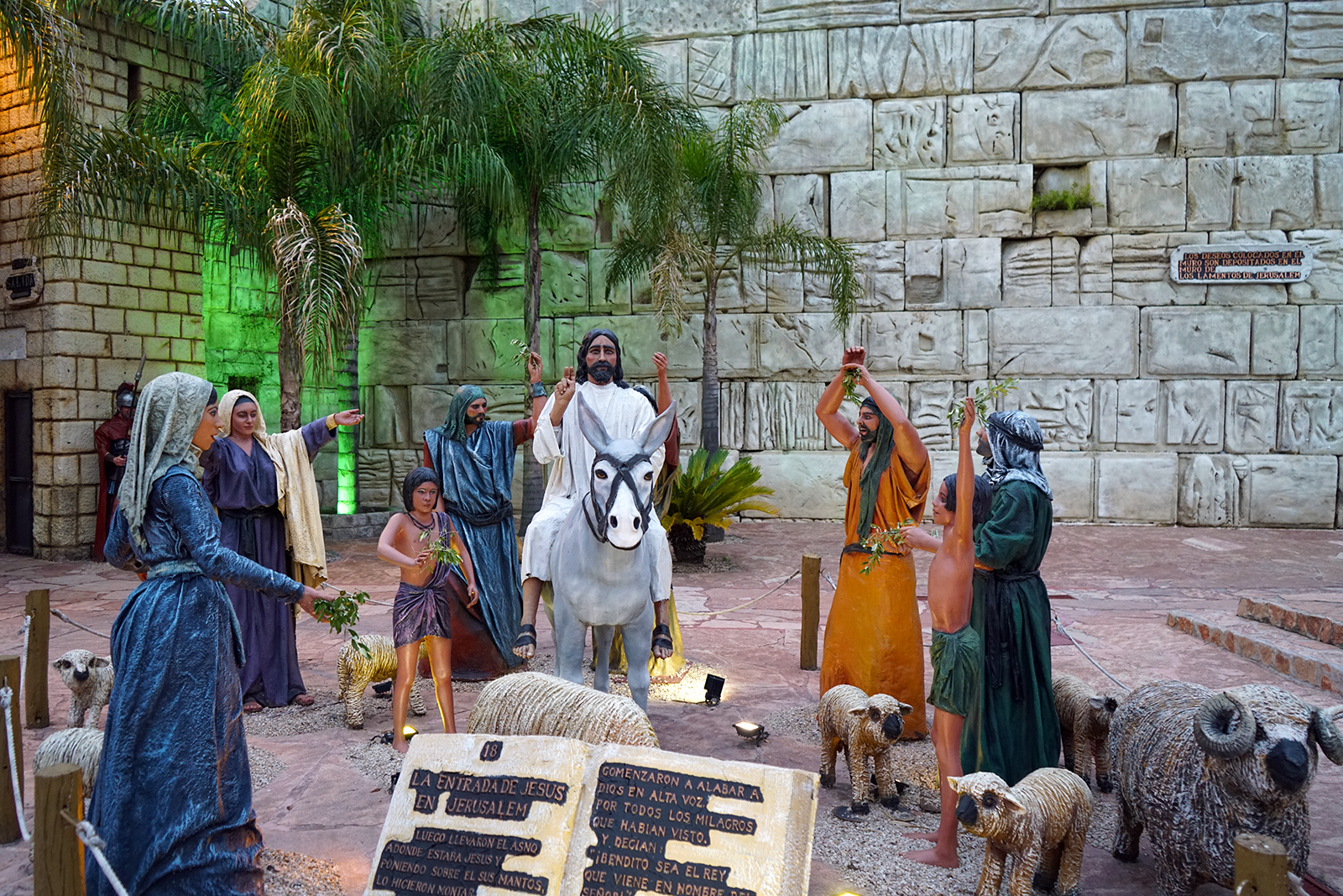 The triumphal entry and the wailing wall