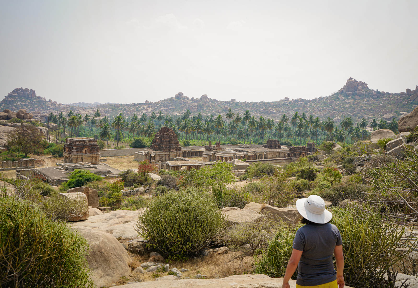 Overlooking the temple complex