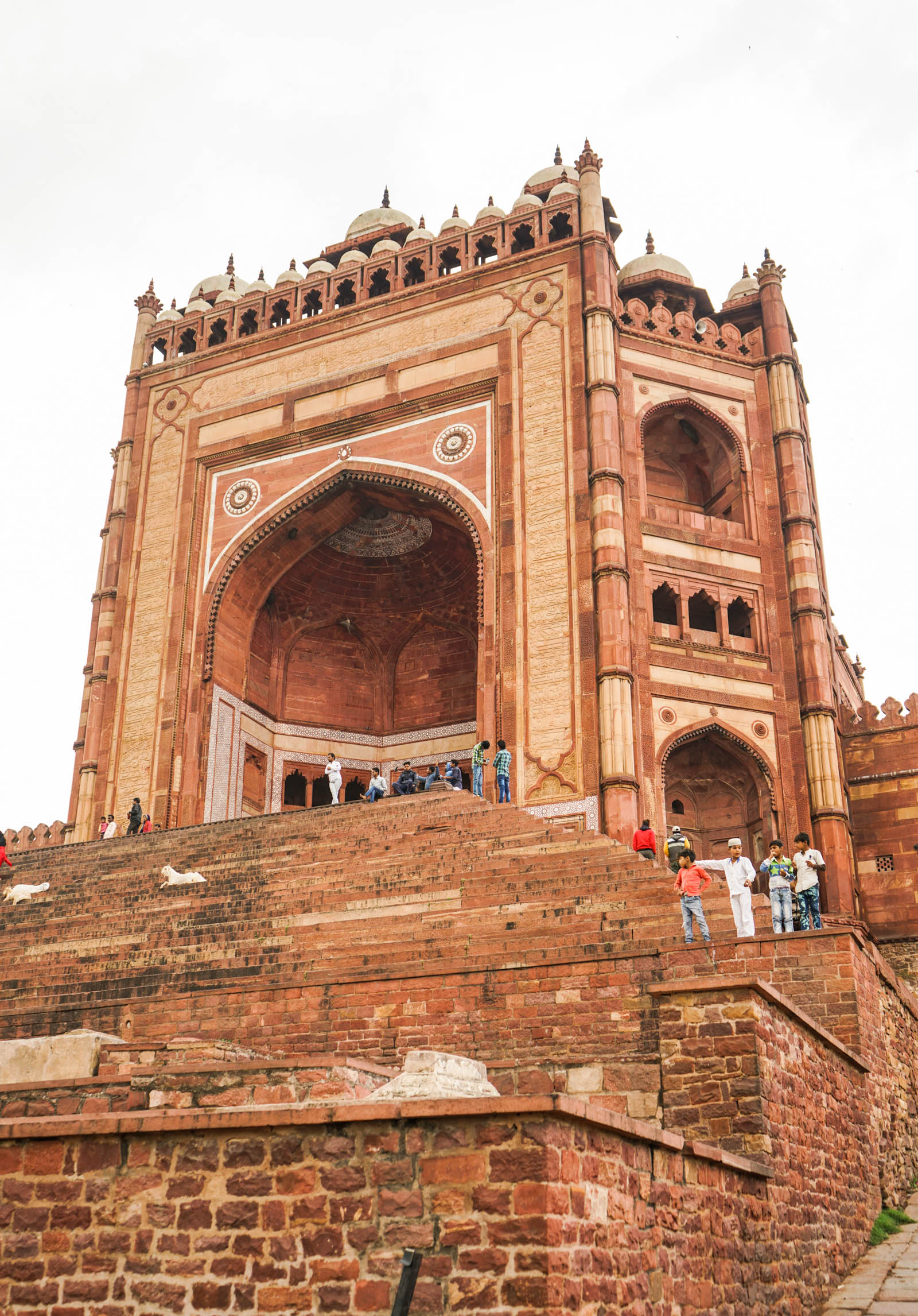 The entrance to the mosque at Fatehpur Sikri