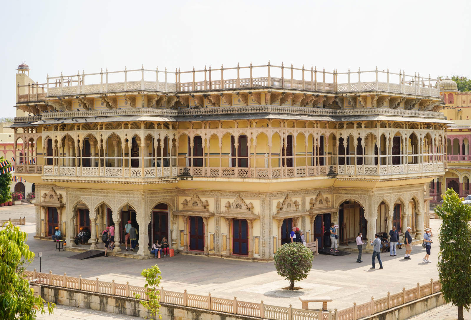 A building in the city palace in Jaipur