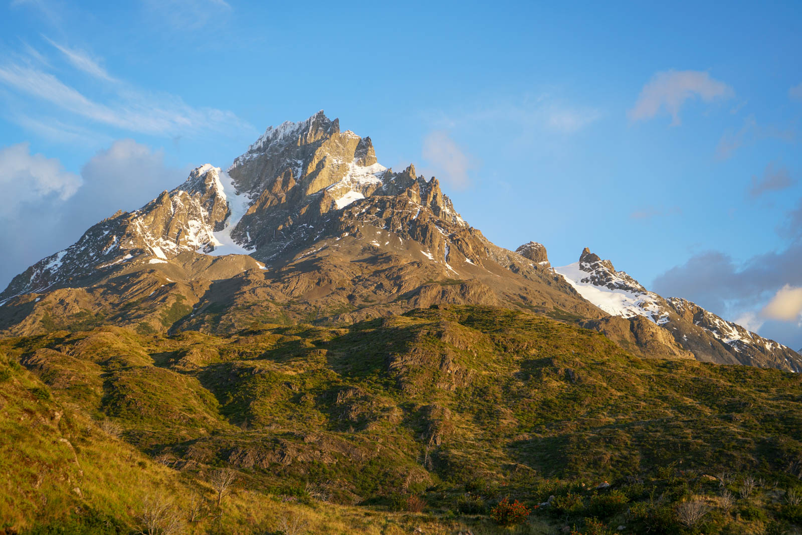 Early Morning Light on Patagonian Peaks